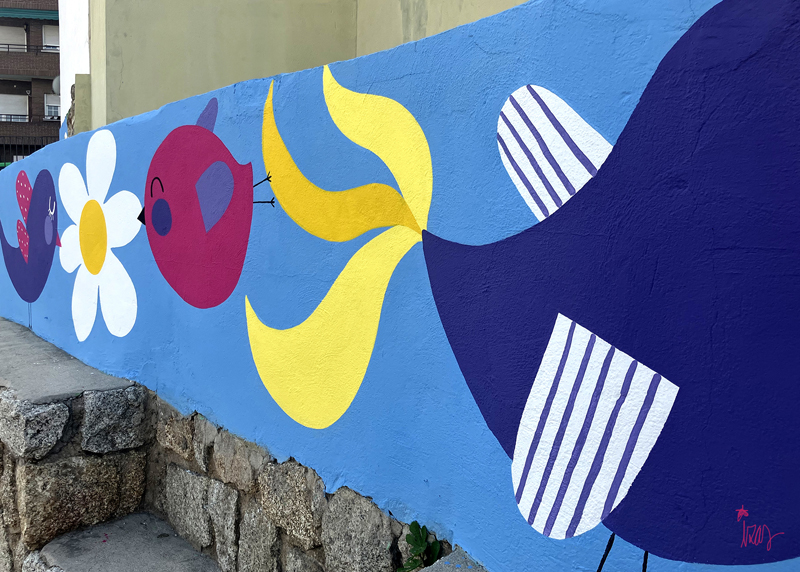 mural izas azulpatio ceip virgen de los remedios patio detalle 10