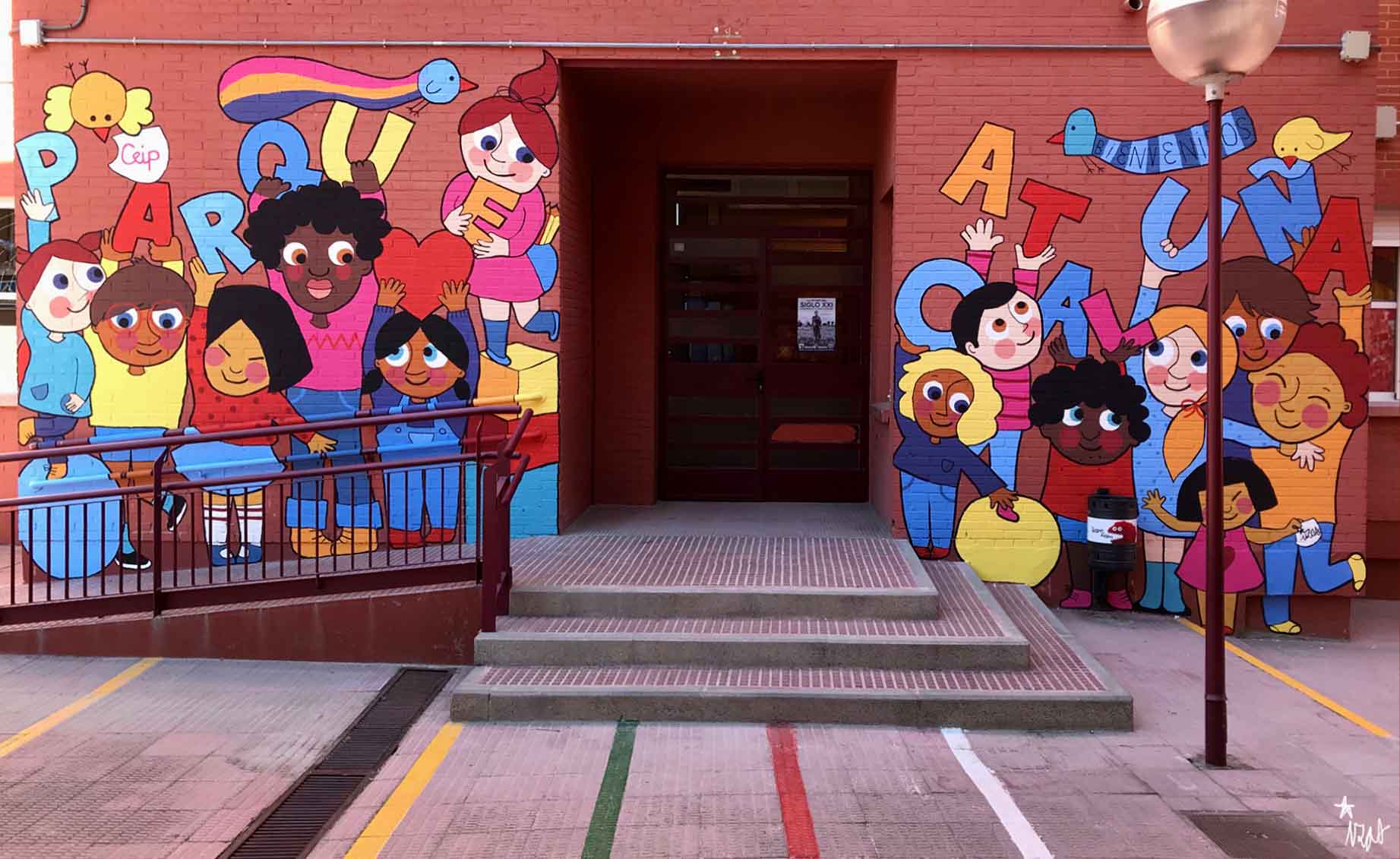 mural izas parque cataluña 7