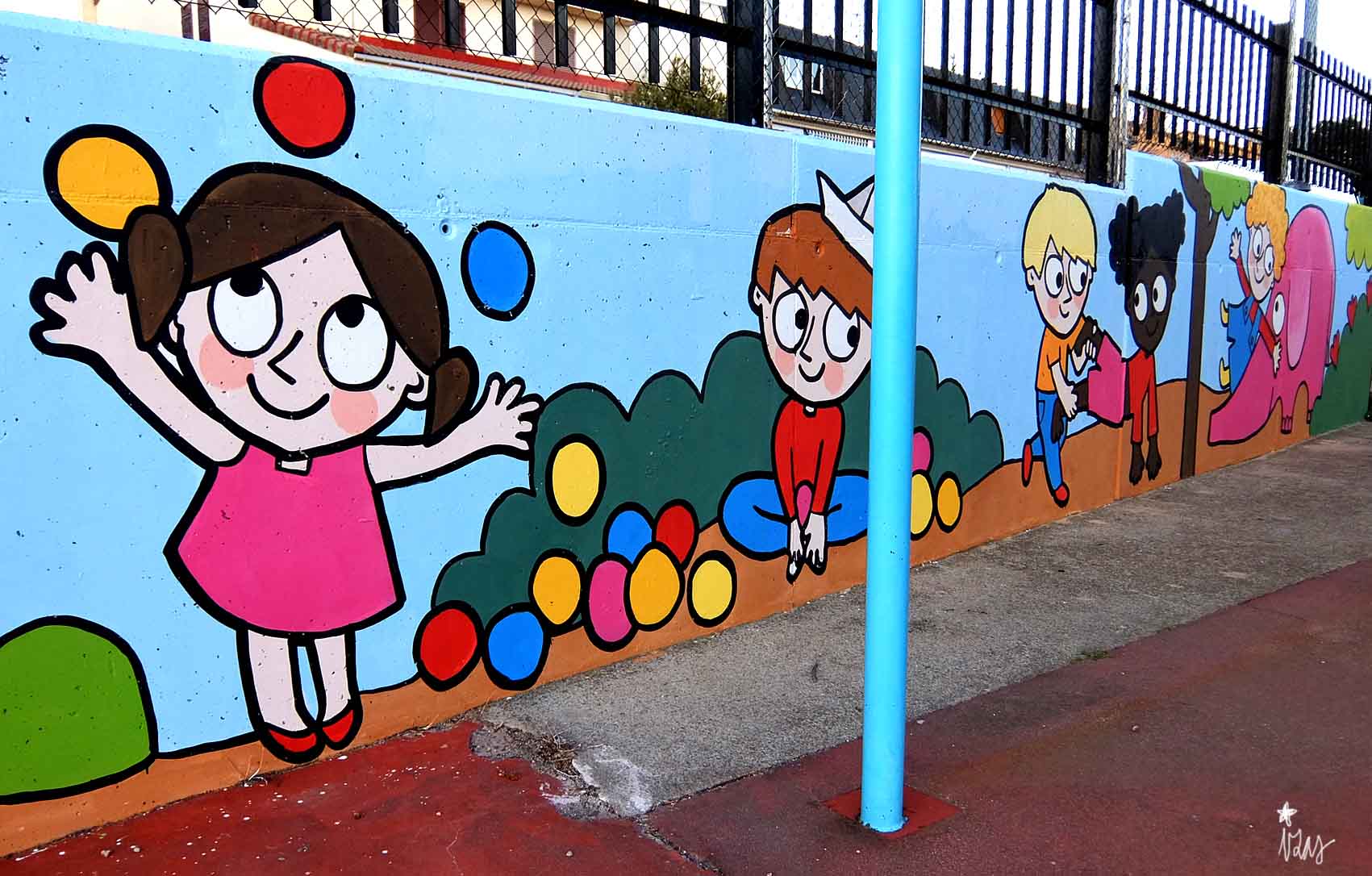 mural izas tierno galván infantil 3