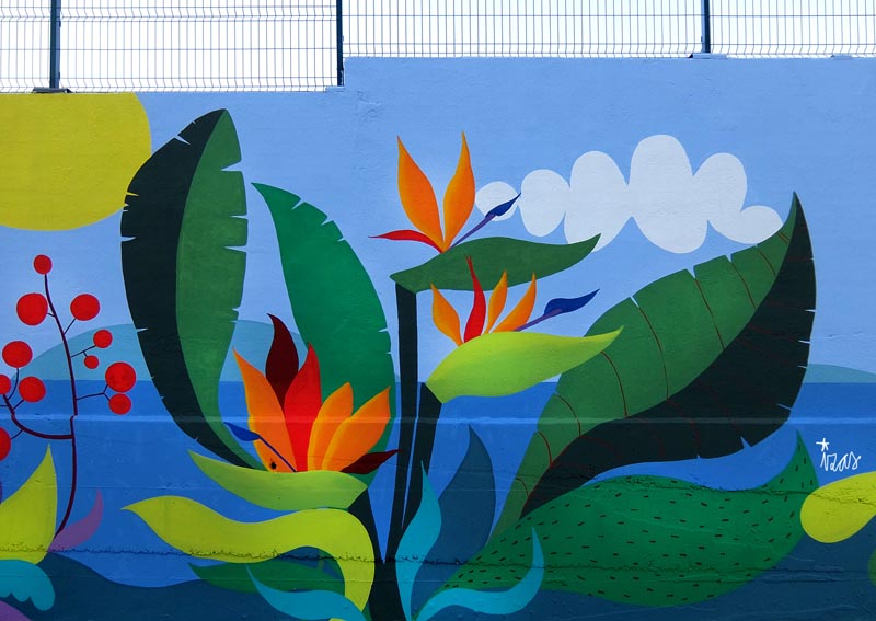 mural izas azulpatio ceip asturias detalle 13