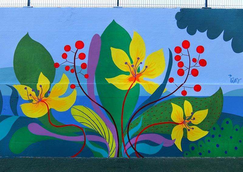 mural izas azulpatio ceip asturias detalle 19