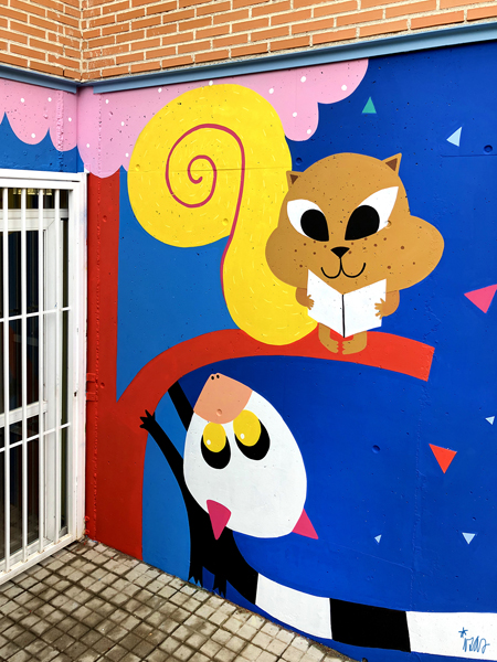 mural izas azulpatio ceip leon felipe detalle 18